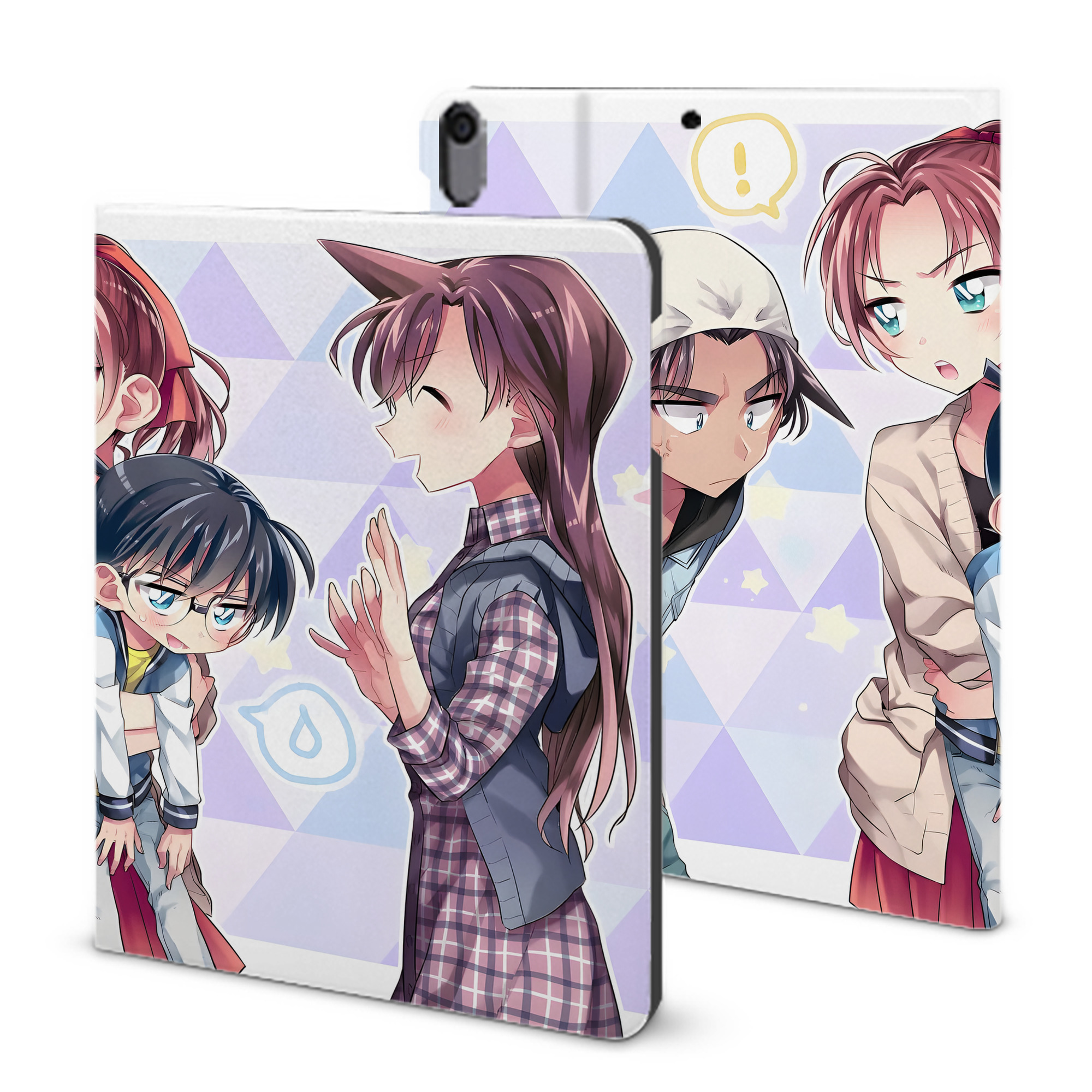 （画像用） 名探偵コナン Detective Conan IPad ケース ブック型 PUレザー TPU 耐衝撃 軽量 薄型 ペン収納なし 全面保護 IPad 各モデル対応